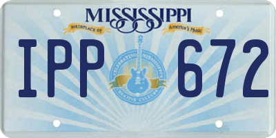 MS license plate IPP672