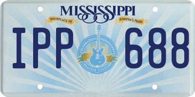 MS license plate IPP688