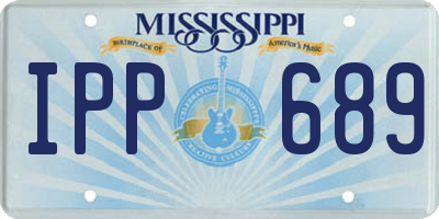 MS license plate IPP689