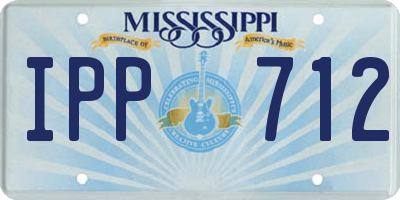 MS license plate IPP712