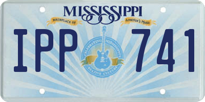MS license plate IPP741