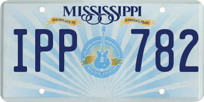 MS license plate IPP782