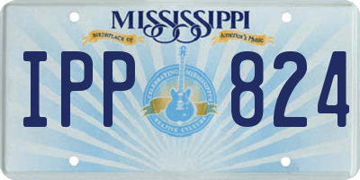 MS license plate IPP824