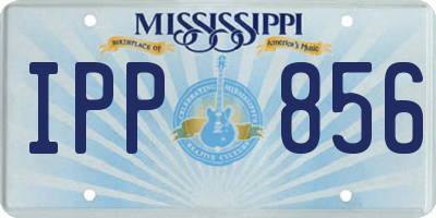 MS license plate IPP856
