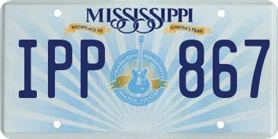 MS license plate IPP867