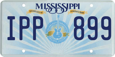 MS license plate IPP899