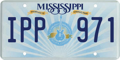 MS license plate IPP971