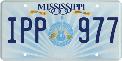 MS license plate IPP977