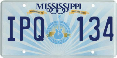 MS license plate IPQ134