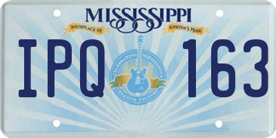 MS license plate IPQ163