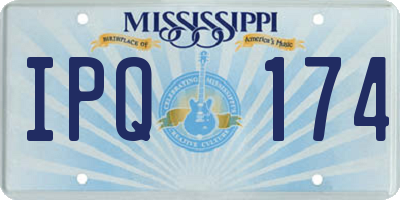 MS license plate IPQ174