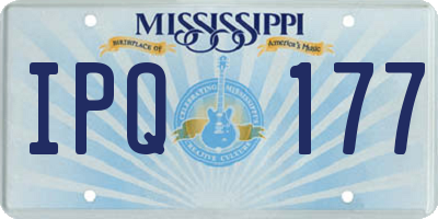MS license plate IPQ177