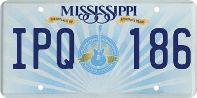 MS license plate IPQ186