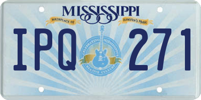 MS license plate IPQ271