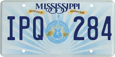 MS license plate IPQ284