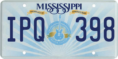 MS license plate IPQ398