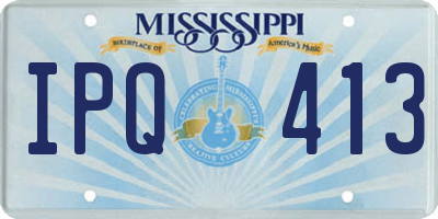 MS license plate IPQ413