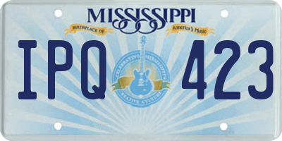 MS license plate IPQ423