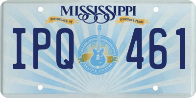 MS license plate IPQ461
