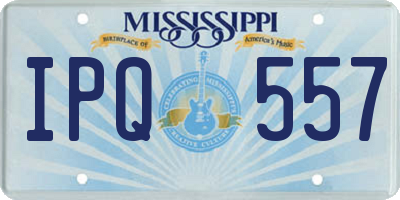 MS license plate IPQ557