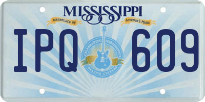 MS license plate IPQ609