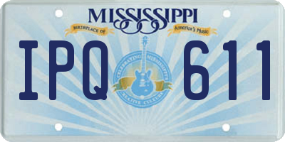 MS license plate IPQ611