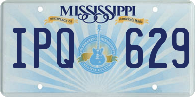 MS license plate IPQ629