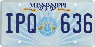 MS license plate IPQ636