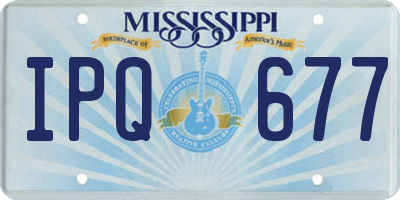 MS license plate IPQ677