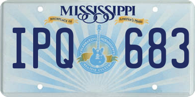 MS license plate IPQ683