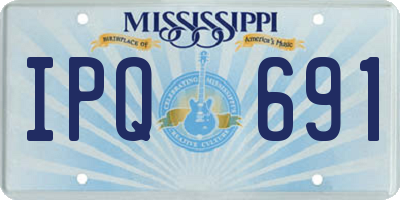 MS license plate IPQ691