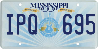 MS license plate IPQ695