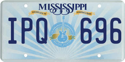 MS license plate IPQ696