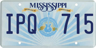 MS license plate IPQ715