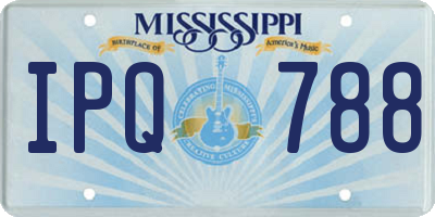 MS license plate IPQ788