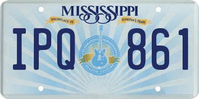 MS license plate IPQ861