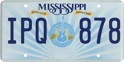 MS license plate IPQ878