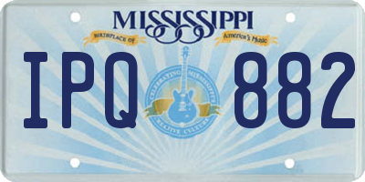 MS license plate IPQ882