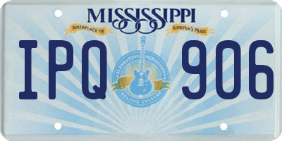 MS license plate IPQ906