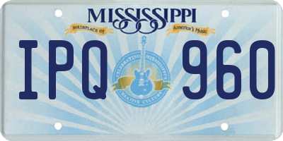 MS license plate IPQ960