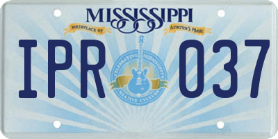 MS license plate IPR037