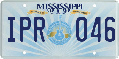 MS license plate IPR046
