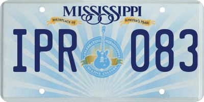 MS license plate IPR083