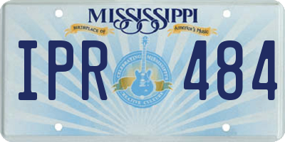 MS license plate IPR484