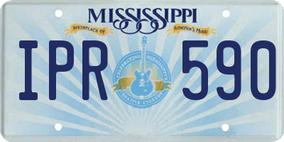 MS license plate IPR590