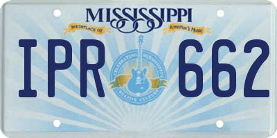 MS license plate IPR662