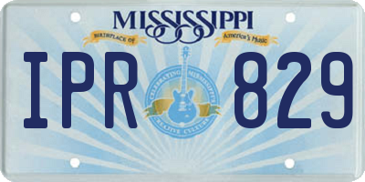 MS license plate IPR829