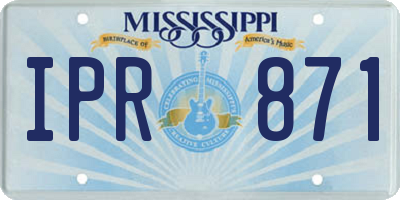 MS license plate IPR871