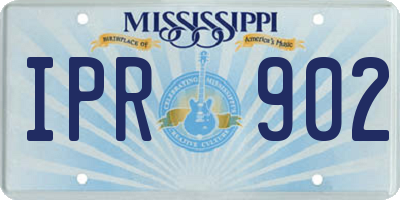 MS license plate IPR902
