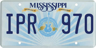 MS license plate IPR970